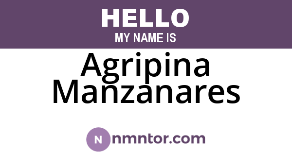 Agripina Manzanares