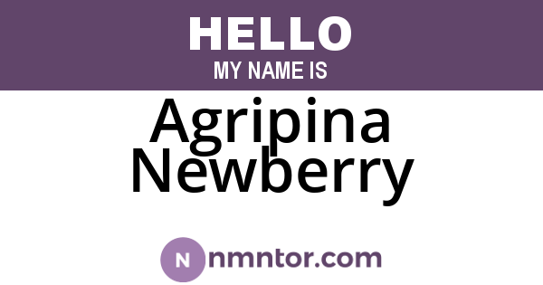 Agripina Newberry