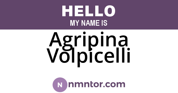 Agripina Volpicelli