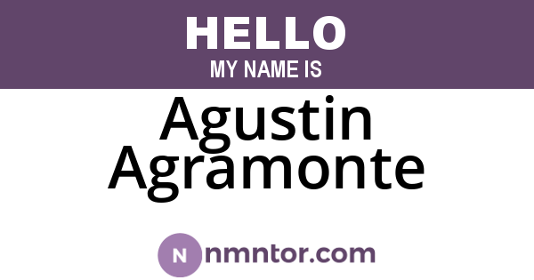 Agustin Agramonte