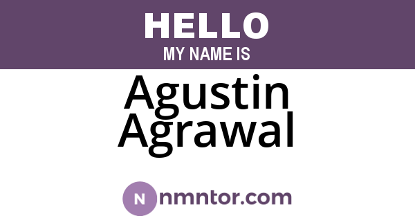 Agustin Agrawal