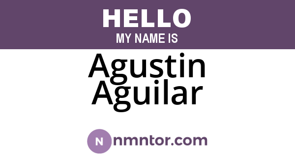 Agustin Aguilar