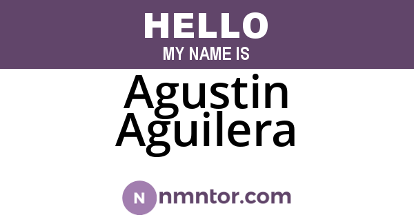 Agustin Aguilera