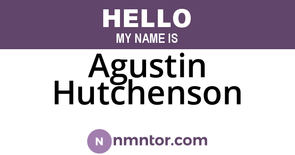 Agustin Hutchenson