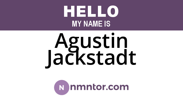 Agustin Jackstadt