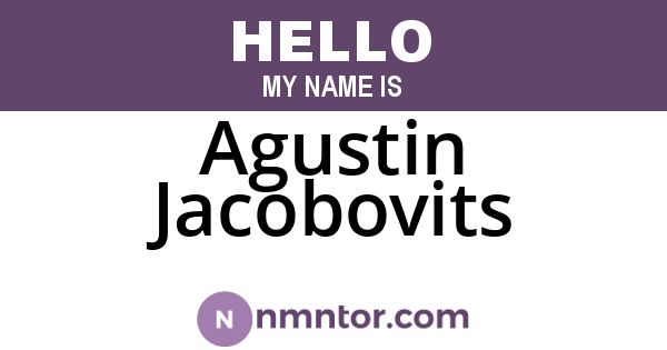 Agustin Jacobovits