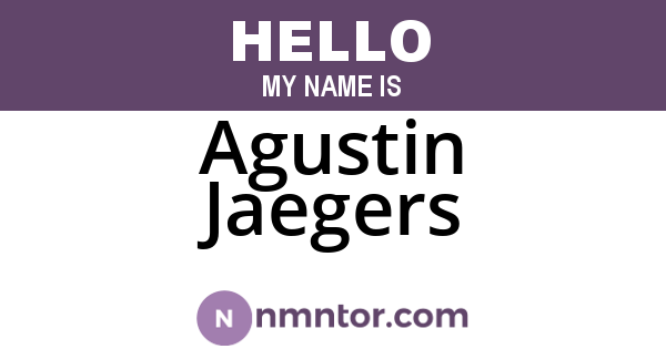 Agustin Jaegers