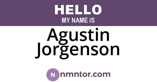 Agustin Jorgenson