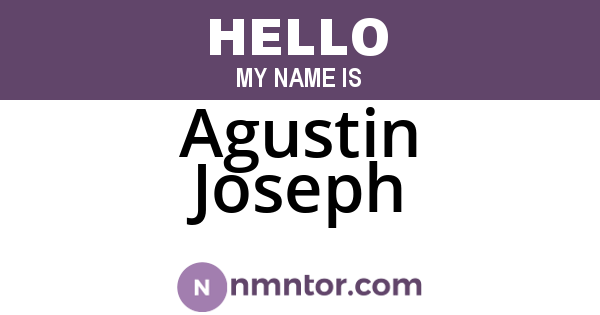 Agustin Joseph