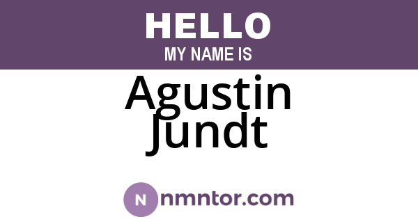 Agustin Jundt
