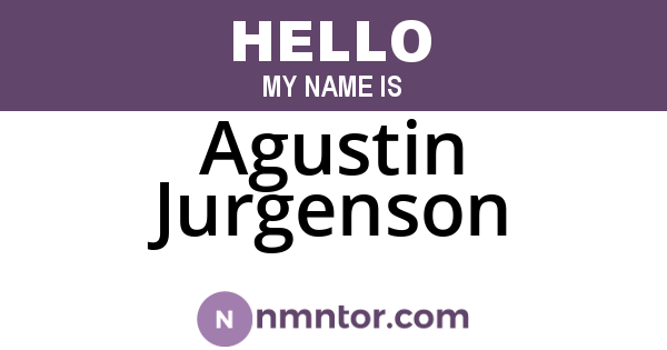 Agustin Jurgenson