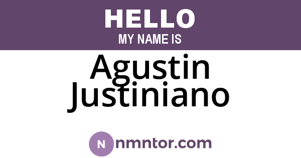 Agustin Justiniano