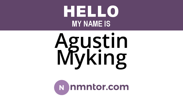 Agustin Myking