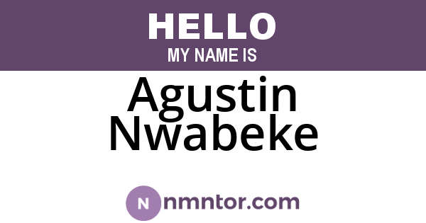 Agustin Nwabeke