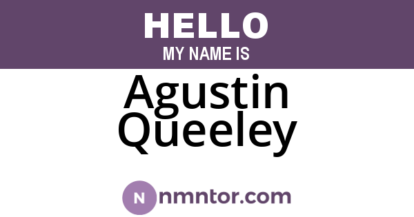 Agustin Queeley