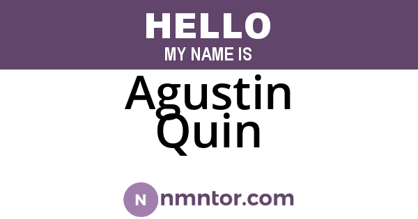 Agustin Quin