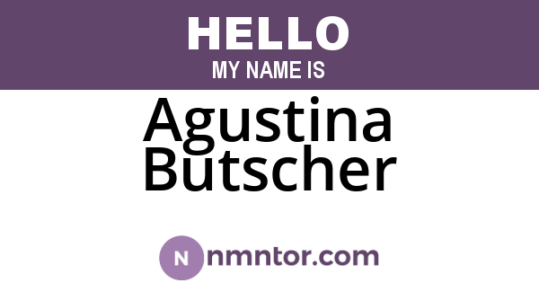 Agustina Butscher