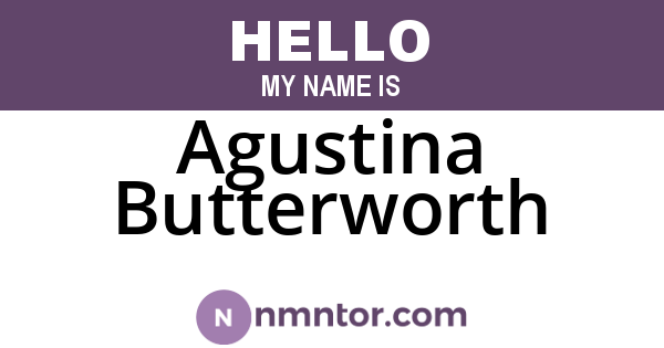 Agustina Butterworth