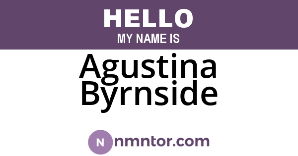 Agustina Byrnside