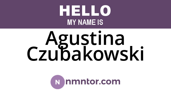 Agustina Czubakowski
