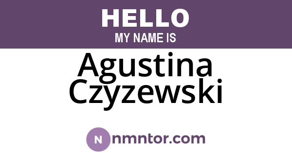 Agustina Czyzewski