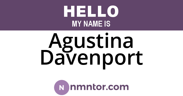 Agustina Davenport