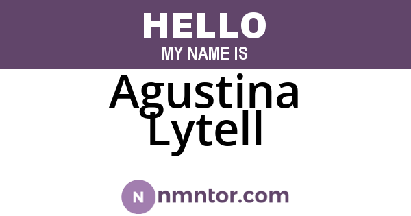 Agustina Lytell