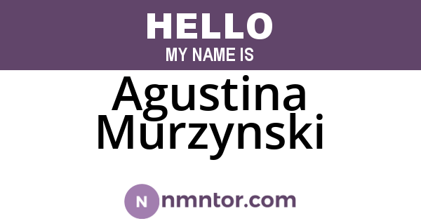 Agustina Murzynski