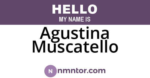 Agustina Muscatello