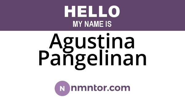 Agustina Pangelinan