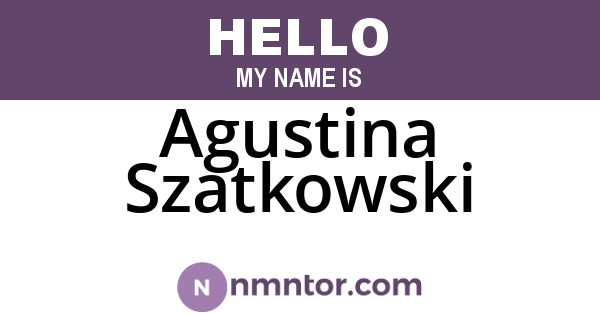 Agustina Szatkowski