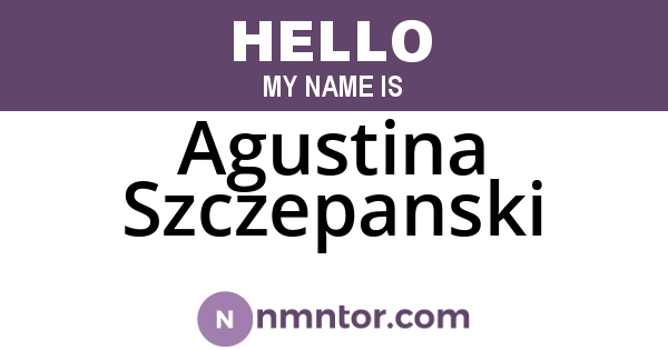 Agustina Szczepanski
