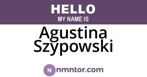 Agustina Szypowski