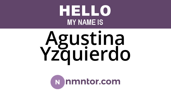 Agustina Yzquierdo
