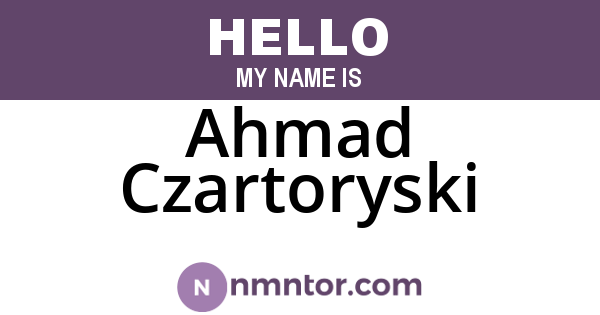 Ahmad Czartoryski