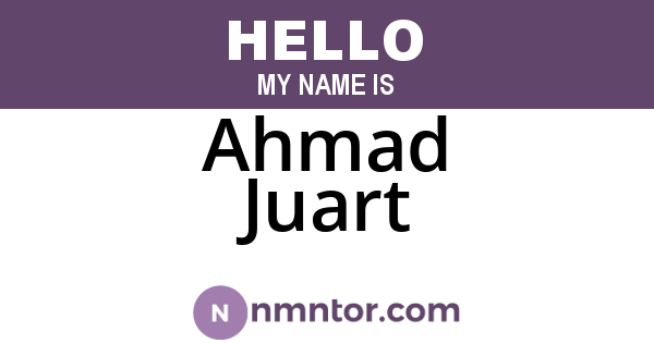 Ahmad Juart