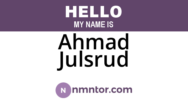 Ahmad Julsrud