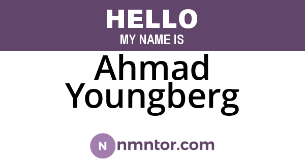 Ahmad Youngberg