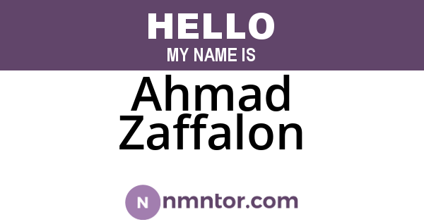 Ahmad Zaffalon