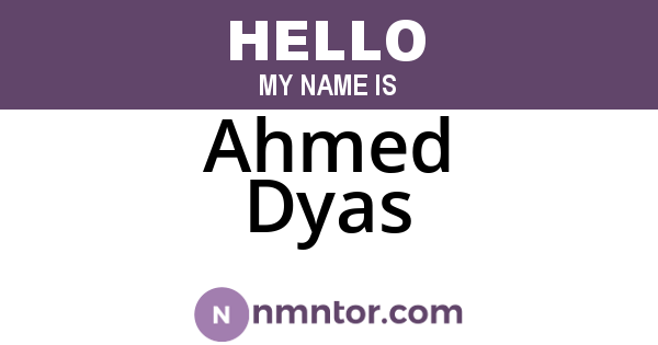 Ahmed Dyas