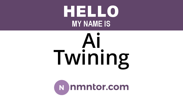 Ai Twining