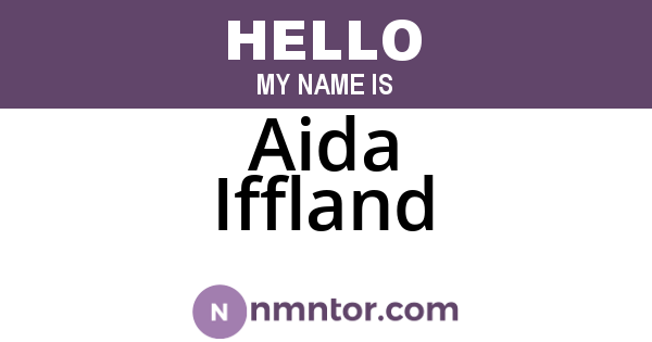 Aida Iffland