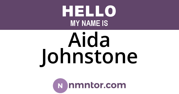 Aida Johnstone