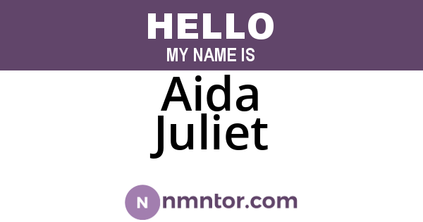 Aida Juliet
