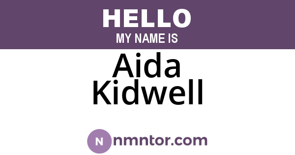 Aida Kidwell