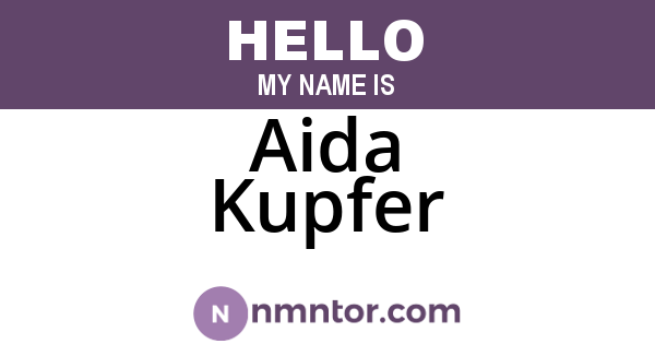 Aida Kupfer