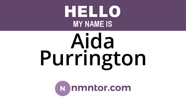 Aida Purrington