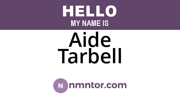 Aide Tarbell