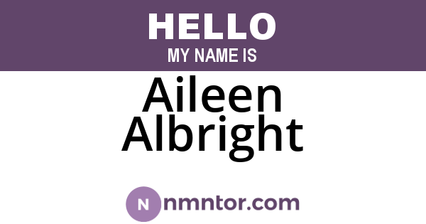 Aileen Albright
