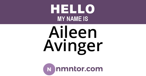 Aileen Avinger